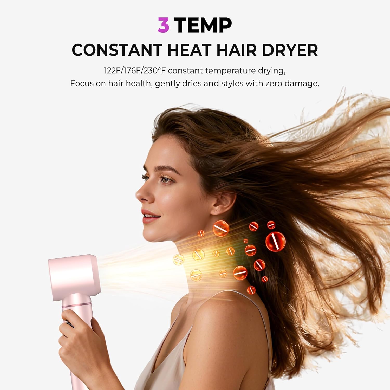 Thumbnail 2 de UMIGA Hairstyler 5 in 1 – Airstyler Haarstyler mit Lockenstäben, Glättbürste und mehr, Rosa