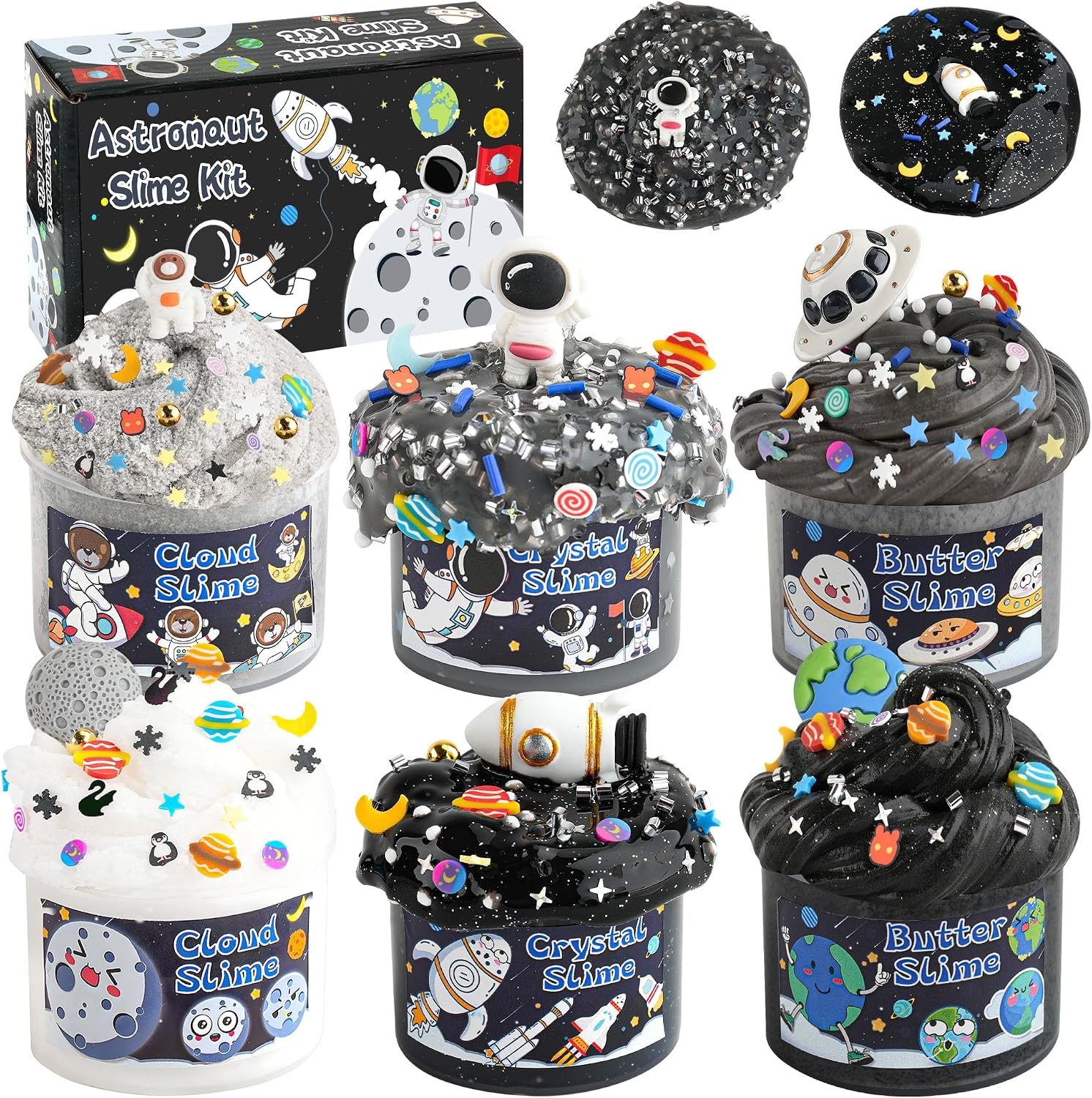 Detalle de LAWOHO Galaxy 6‑Pack Slime Kit 360ml