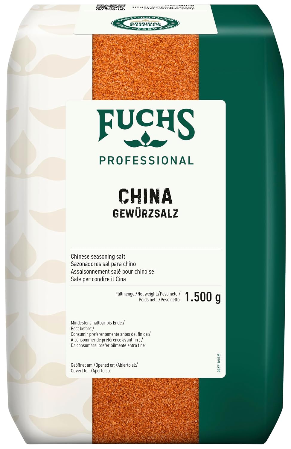 Fuchs Professional China Gewürzsalz – asiatische Gewürzmischung ohne Nachsalzen, 1,5 kg im recyclebaren Beutel