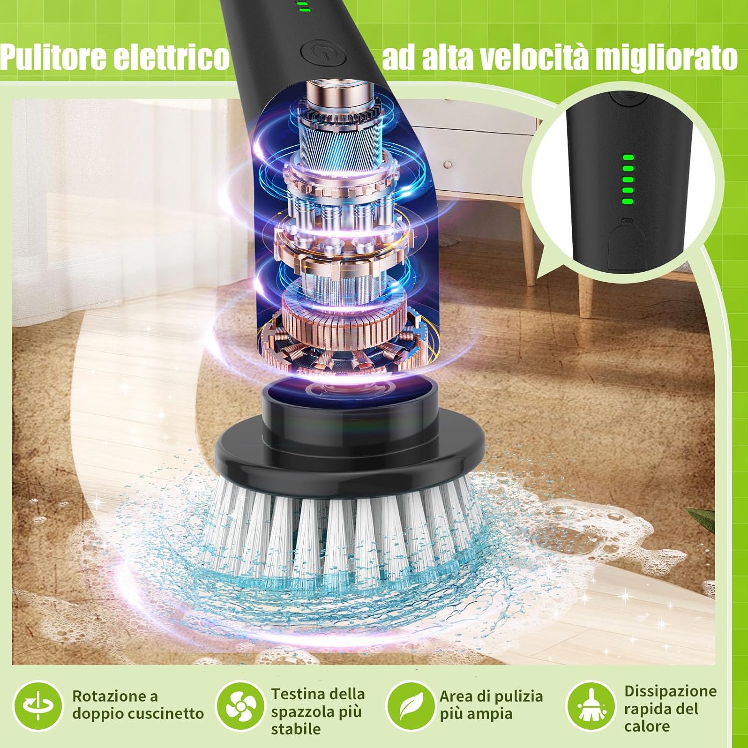 Thumbnail 2 de Spazzola elettrica rotante YKYI 8 testine
