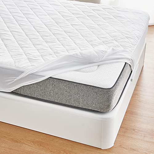 Detalle de Pikolin Home Protector de Colchón Impermeable Acolchado Silktouch (150 x 190/200 cm, hasta 32 cm)