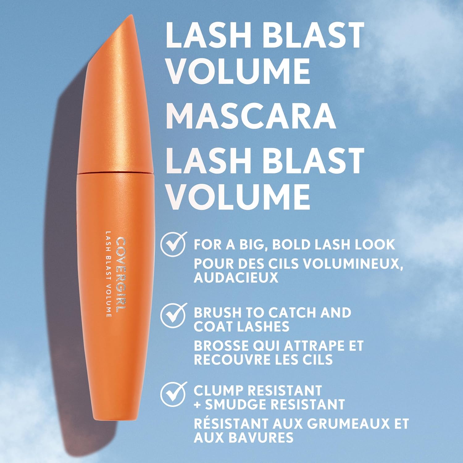 Detalle 2 de COVERGIRL Lash Blast Volume Mascara, Very Black, Waterproof, 13 mL