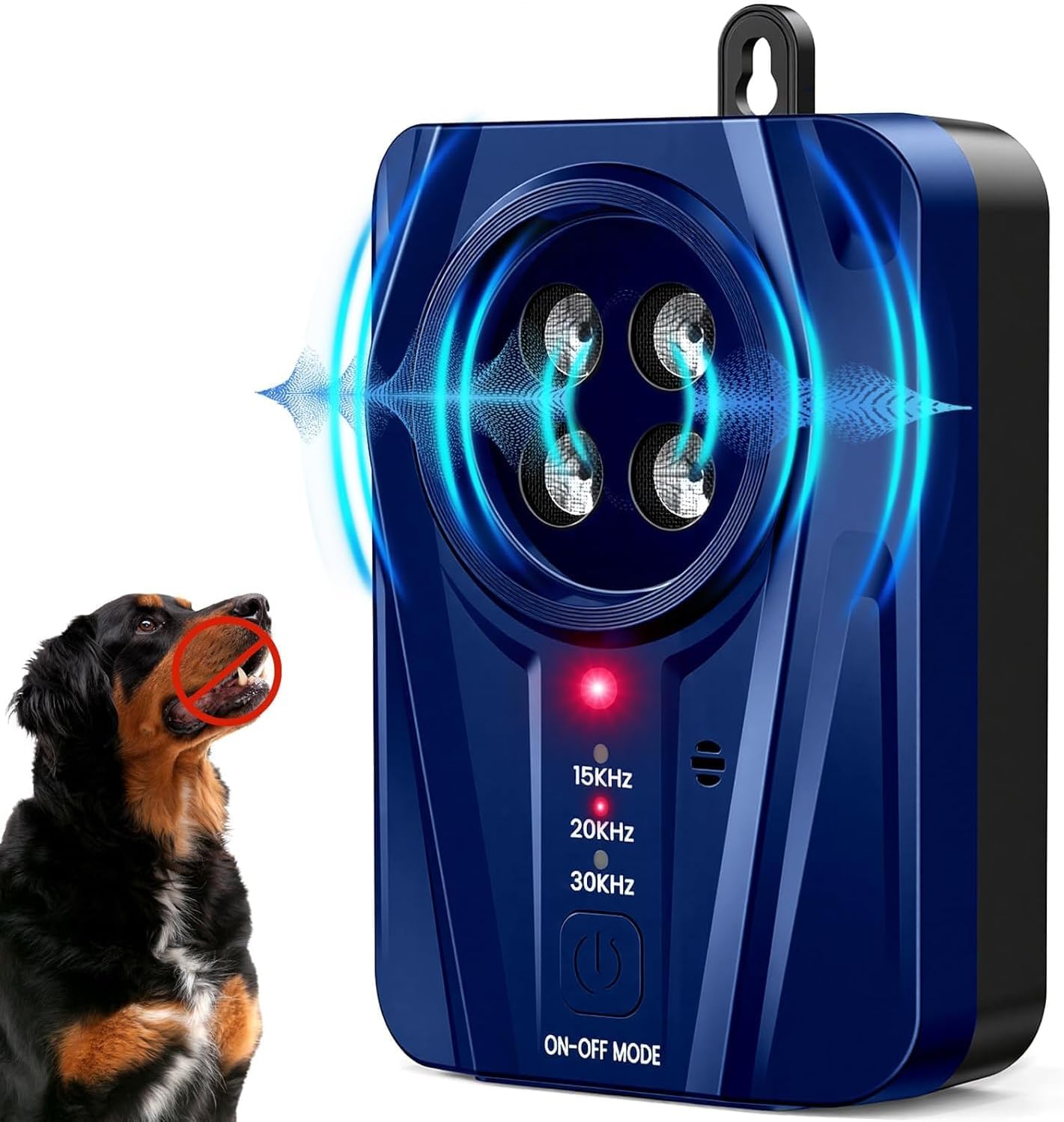 Detalle 2 de QueenMew Anti Barking Device for Dogs – Handheld Ultrasonic Training Tool