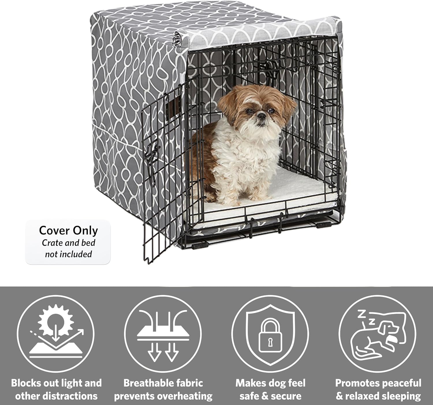 Thumbnail 2 de MidWest Homes for Pets Copertura per gabbia per cani piccoli (61 cm) con protezione in teflon