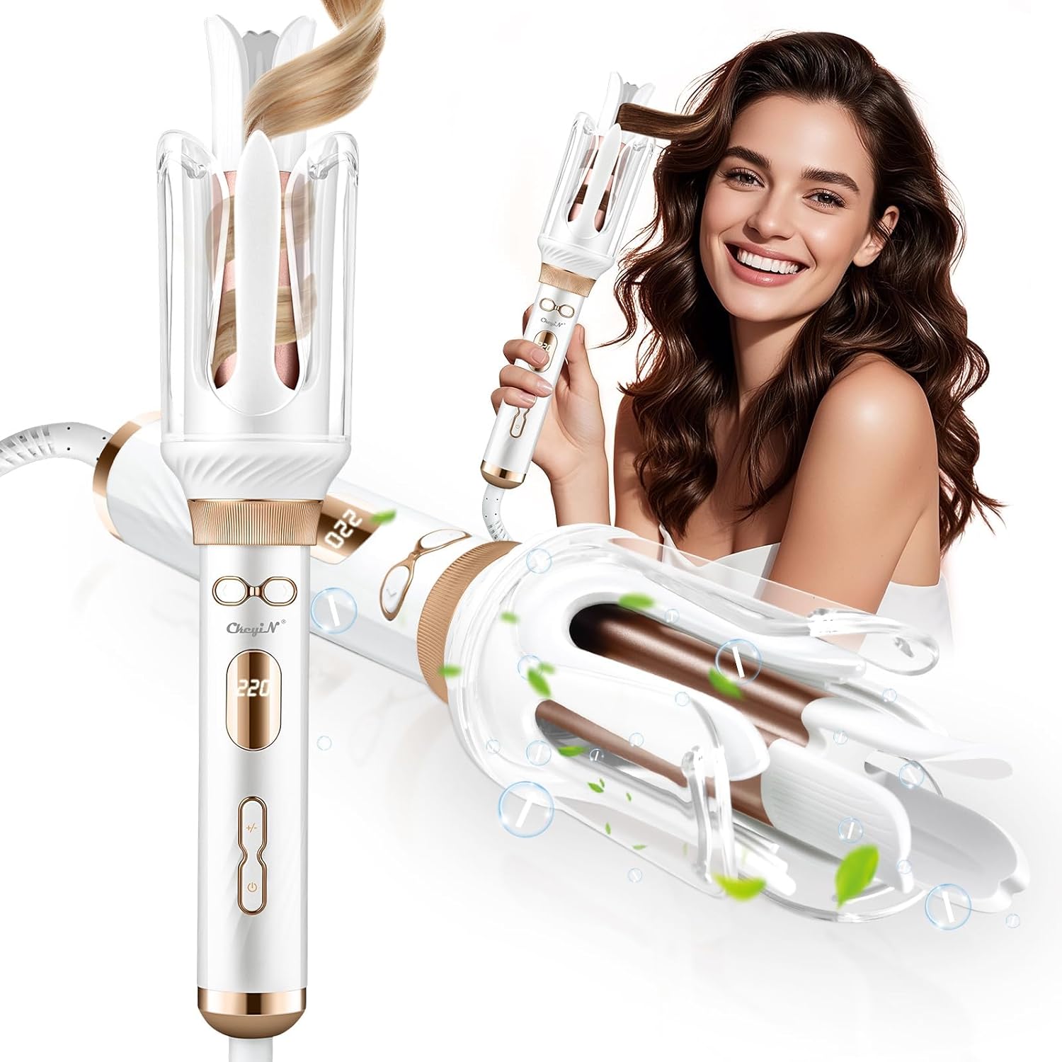 Detalle de CkeyiN Pro Automatic Curling Iron 28mm