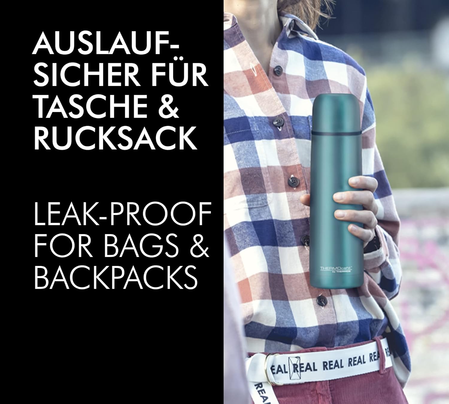 Thumbnail 3 de THERMOcafé by THERMOS TC BEVERAGE BOTTLE roségold matt – Thermosflasche mit Becher, 0,70 l