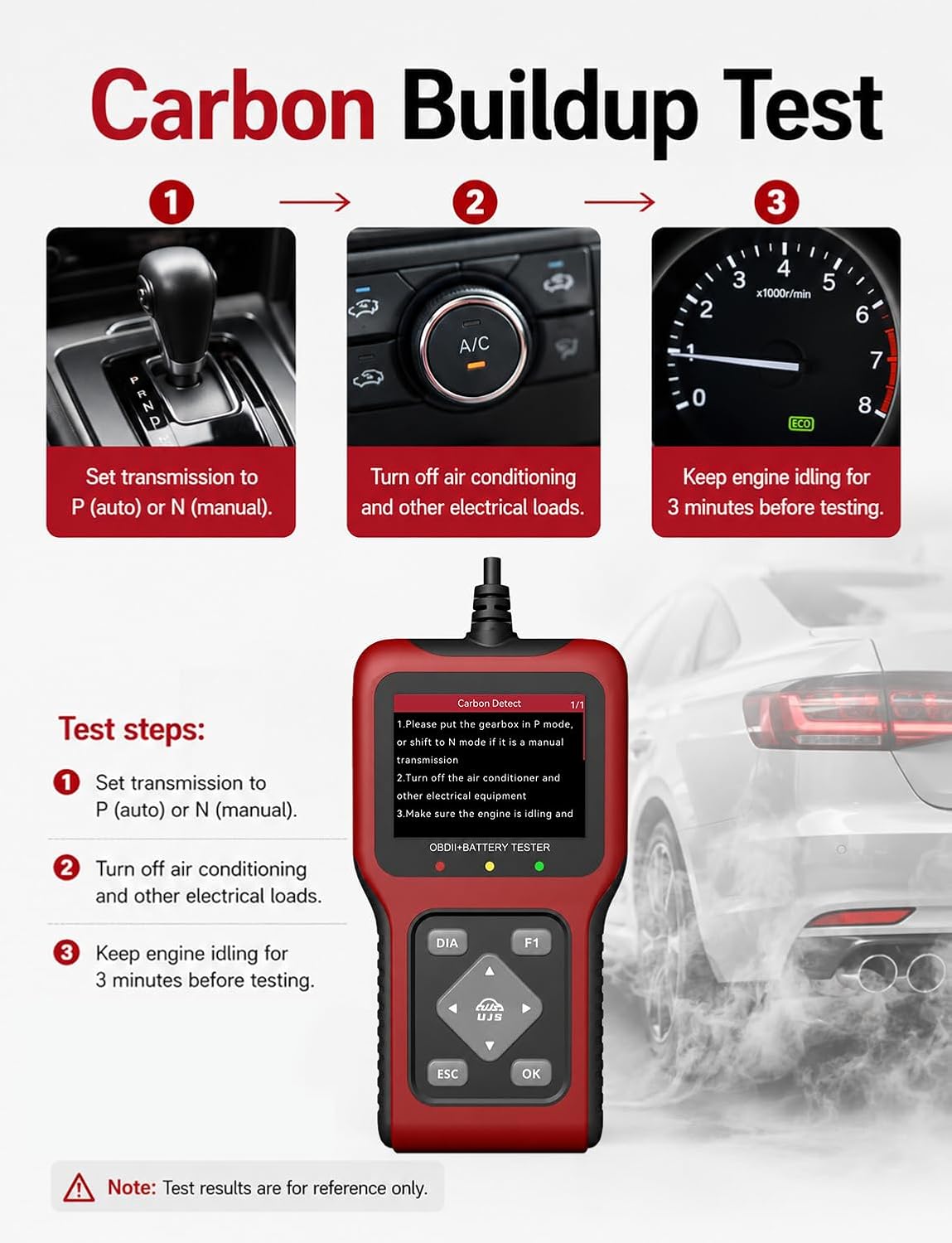 Thumbnail 4 de UJS OBD2 Scanner and Battery Tester 12V