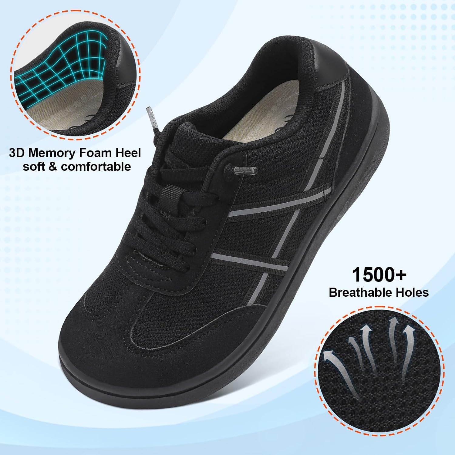 Detalle 2 de LeIsfIt Women's Walking Shoes Mesh