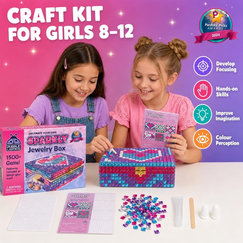 Thumbnail 2 de PURPLE LADYBUG Jewelry Box Craft for Girls Ages 8-12