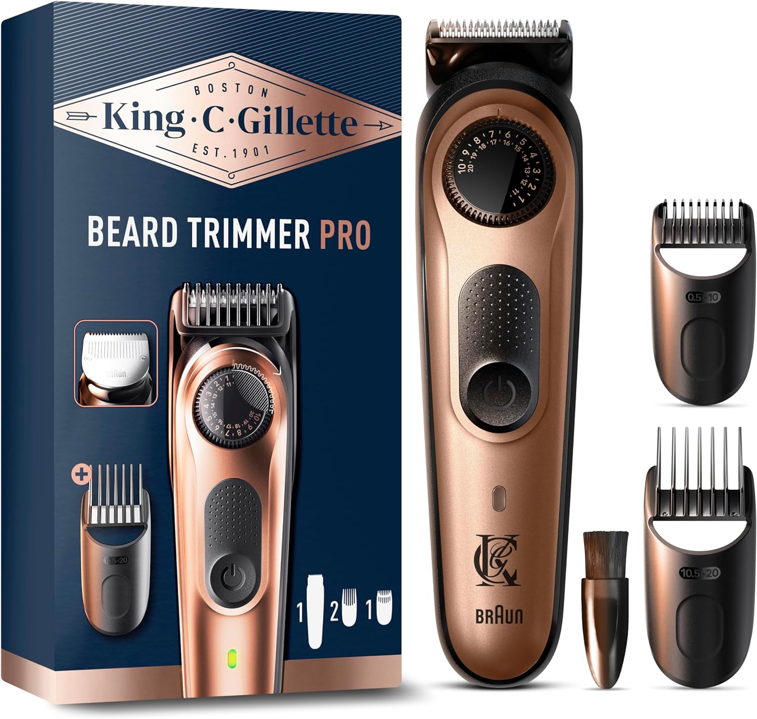 Detalle de King C Gillette Cordless Beard Trimmer PRO for Men