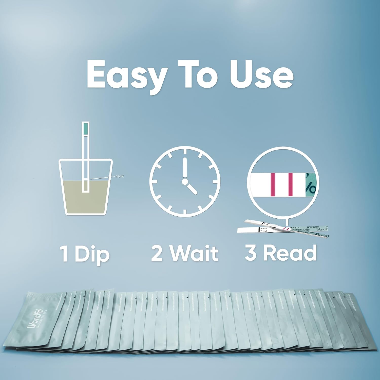 Detalle 2 de Wondfo Ovulation Test Strips, 50-count
