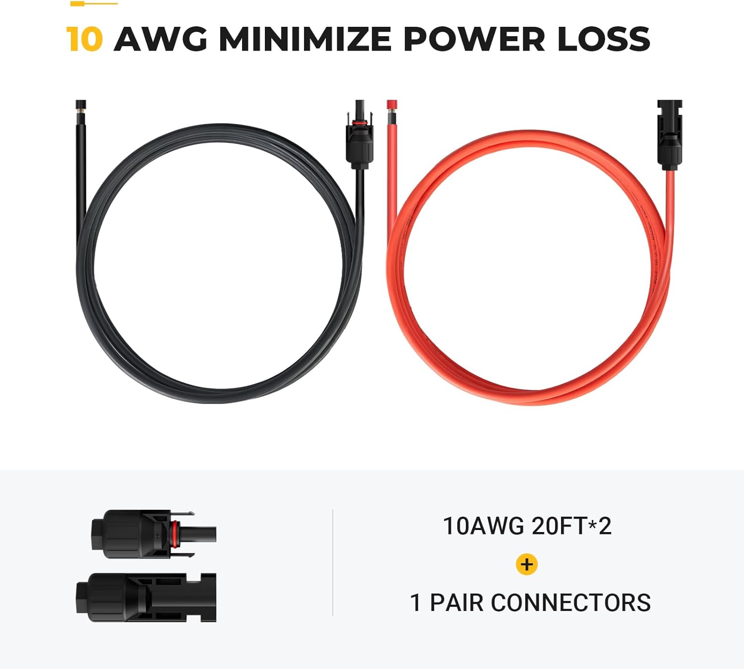 Thumbnail 5 de BougeRV 20ft 10AWG Solar Extension Cable 🔌