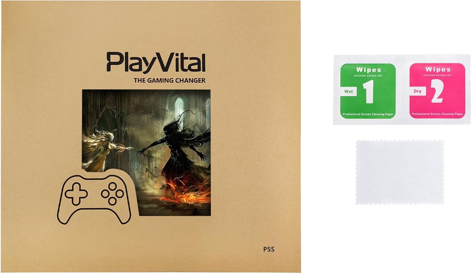 Detalle 2 de playvital Full Set Skin Sticker for PS5 Slim Digital Edition (Encounter) – Vinyl Covers for Console, Controllers & Accessories