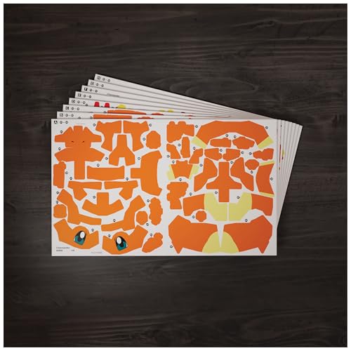 Detalle de 4D Build Puzzle 3D Charmander – Maqueta 241 piezas sin pegamento