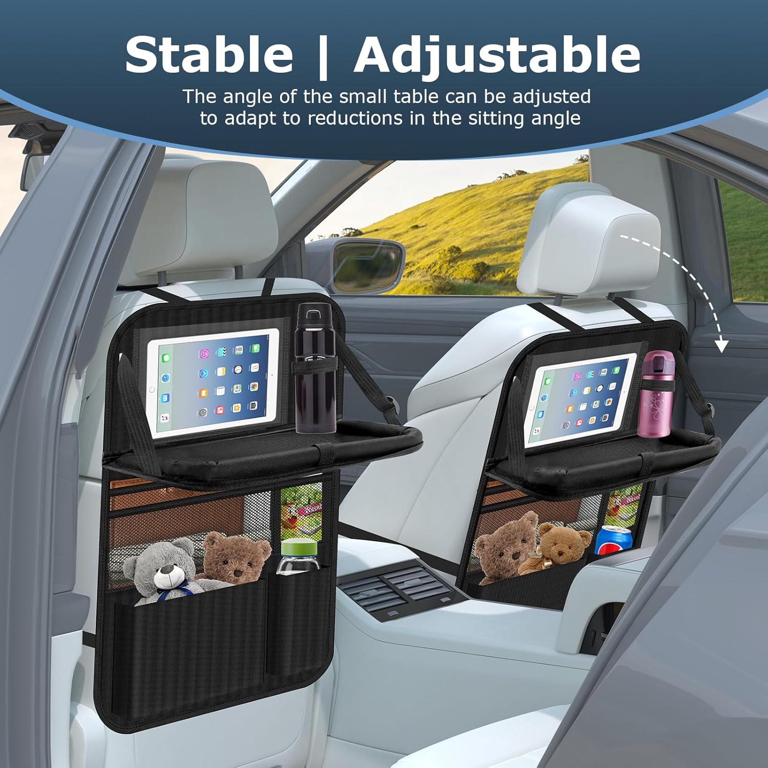 Thumbnail 6 de Oneyus Auto Organizer car seat protector with tray