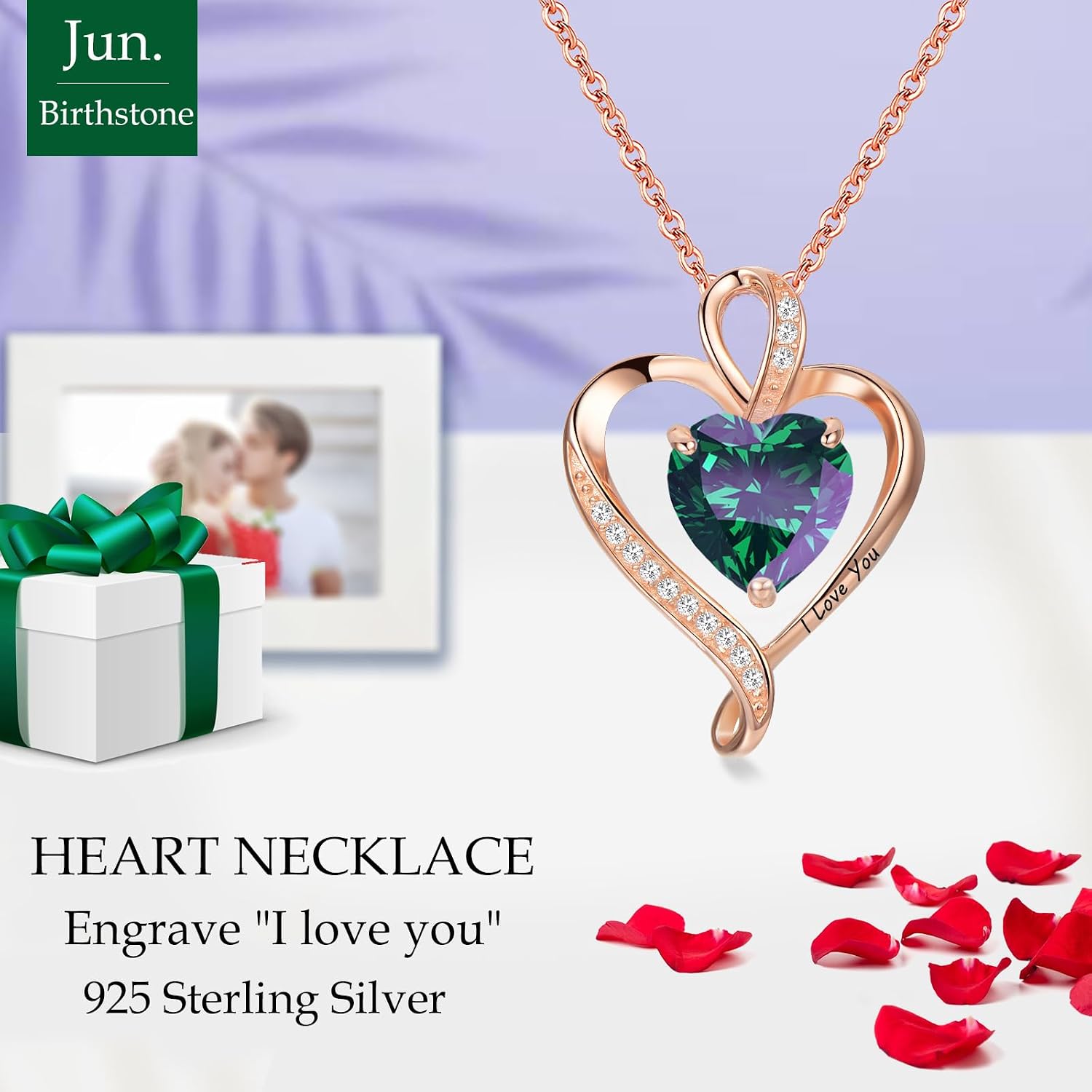 Detalle de LAVUMO collier argent 925, I love you