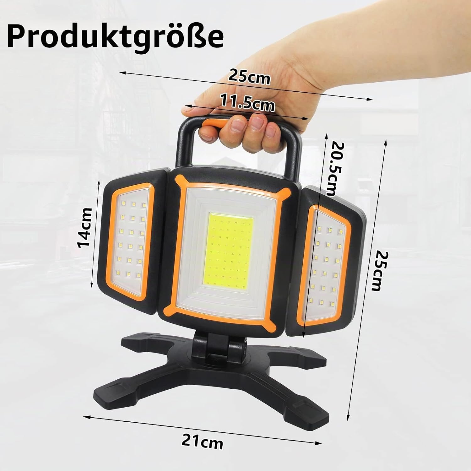 Thumbnail 6 de SYLSTAR LED Strahler Akku 30W – 3000 lm, 4 Magnete, 5 Lichtmodi, Powerbank, IP65