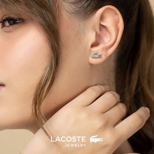 Thumbnail 2 de Lacoste Pendientes de botón Colección CROCODILE Plata