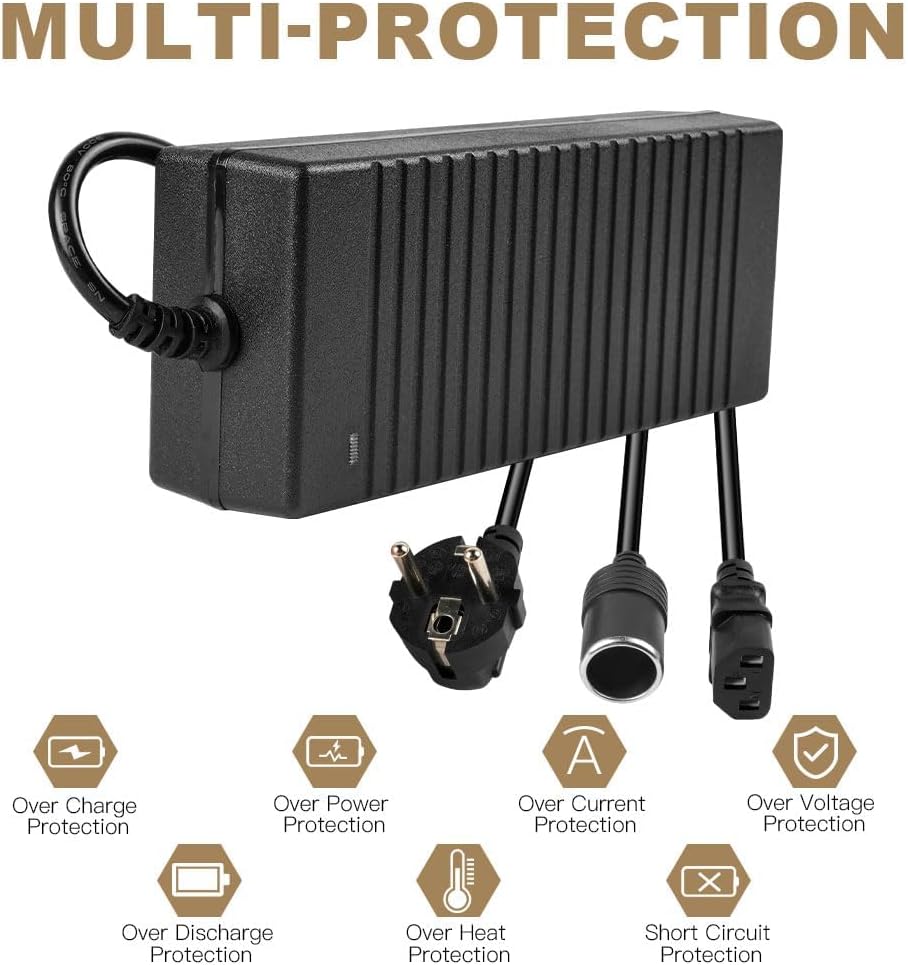 Thumbnail 4 de Adiwo convertitore da 240V a 12V AC-DC 12V 15A 180W per accendisigari auto