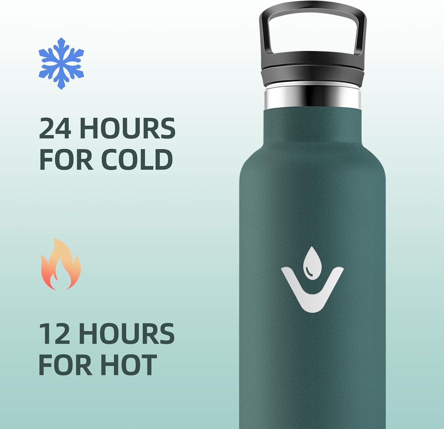 Thumbnail 2 de Motswedi Gourde 1000 ml Isotherme sans BPA Vert armée