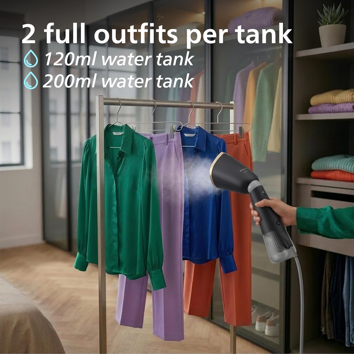 Thumbnail 5 de Philips 5000 Series Handheld Steamer (STH5030/80) – Sleek, Compact & Versatile
