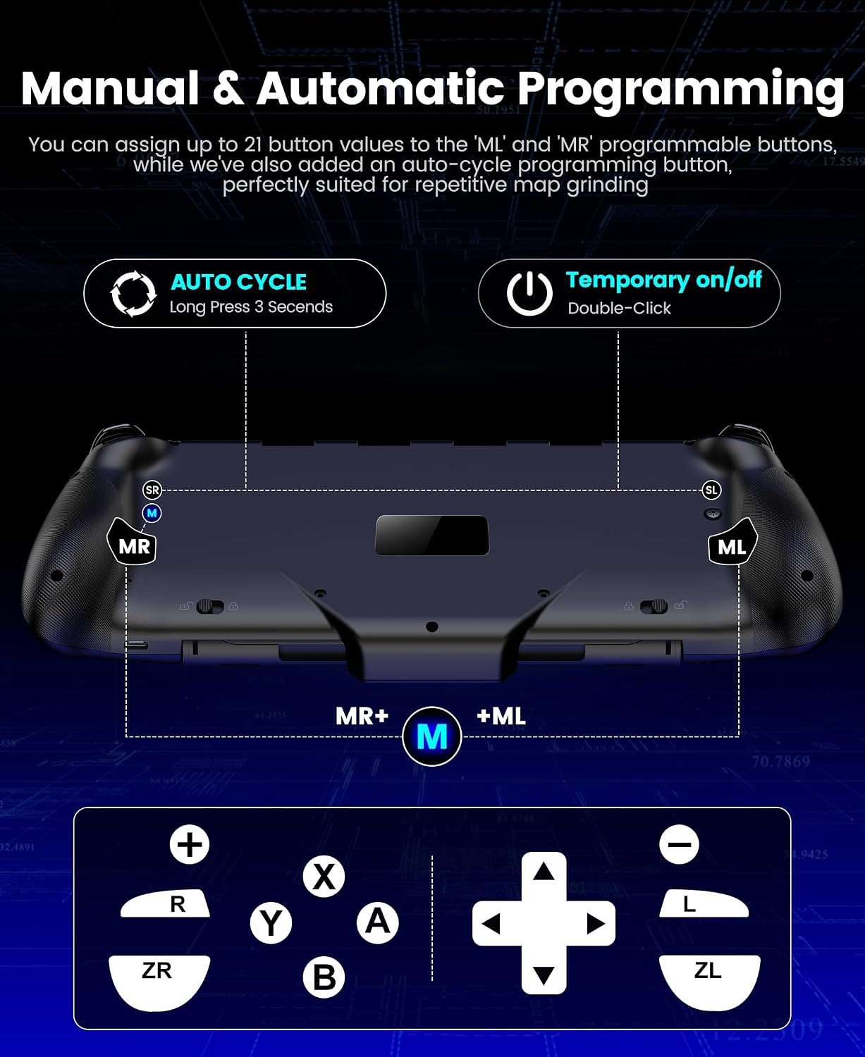Detalle 2 de Elegamefy Wireless Switch 2 Controller mit Hall-Effekt Joysticks (keine Totzone), Turbo, Turbo & RGB für Nintendo Switch 2