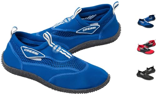 Detalle de CRESSI Scarpetta Reef Blu Royal Mis. 35 — Scarpe da mare chiuse in rete, suola antiscivolo