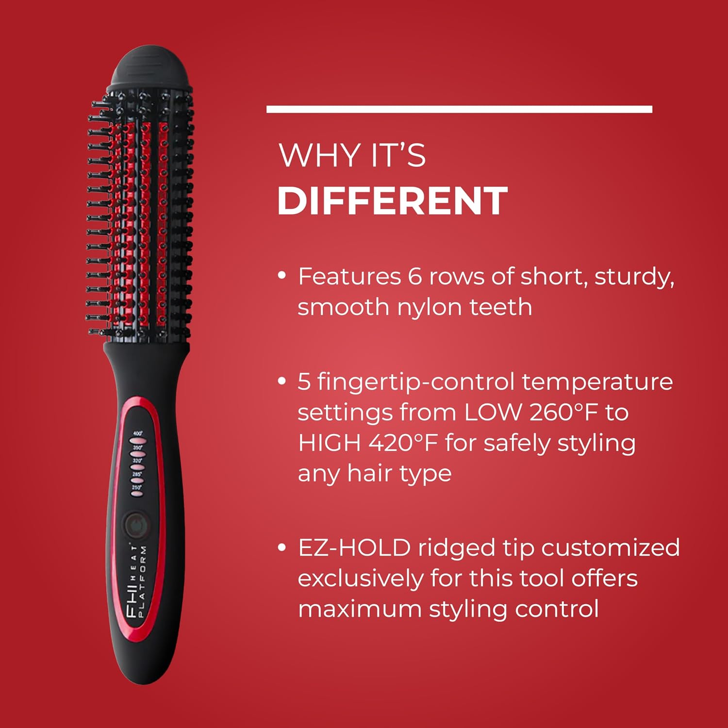 Detalle de FHI Heat Thermal Styling Brush with Tourmaline Ceramic