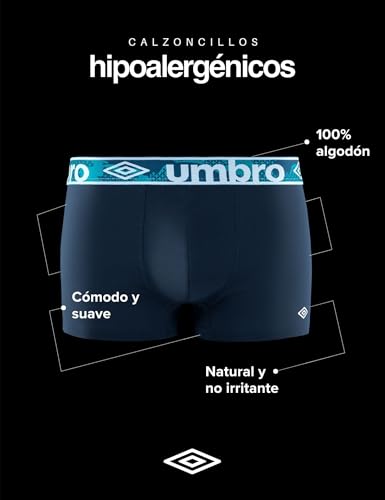 Detalle 2 de Umbro Calzoncillo algodón liso, pack 5