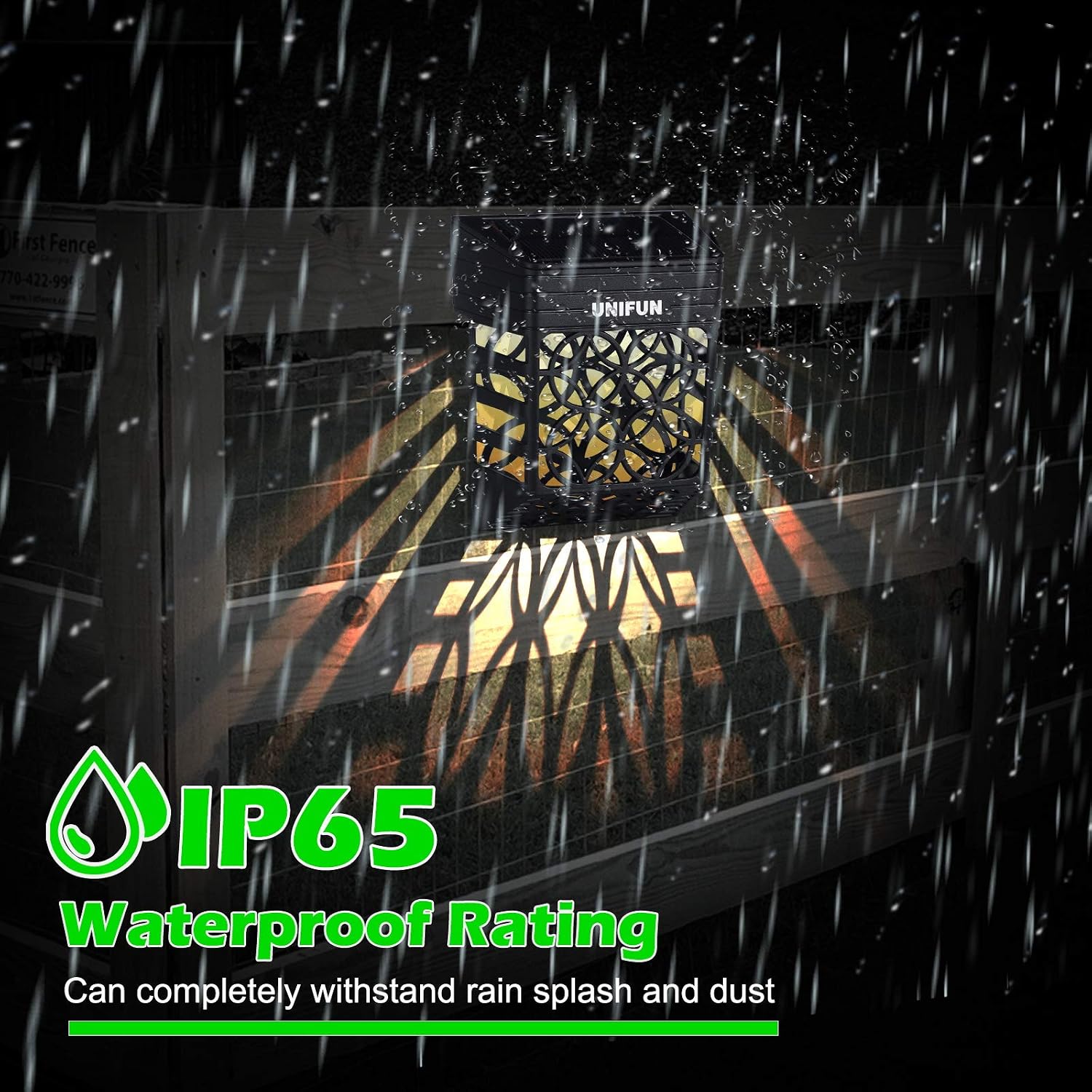 Thumbnail 4 de UNIFUN Solar Fence Lights Outdoor 8Pack