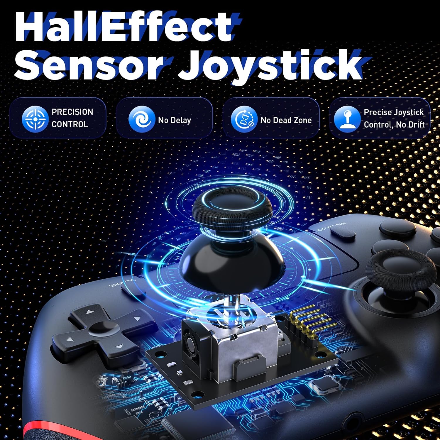 Detalle de Sefitopher Wireless Controller for PS4: Precision, Comfort and Compatibility