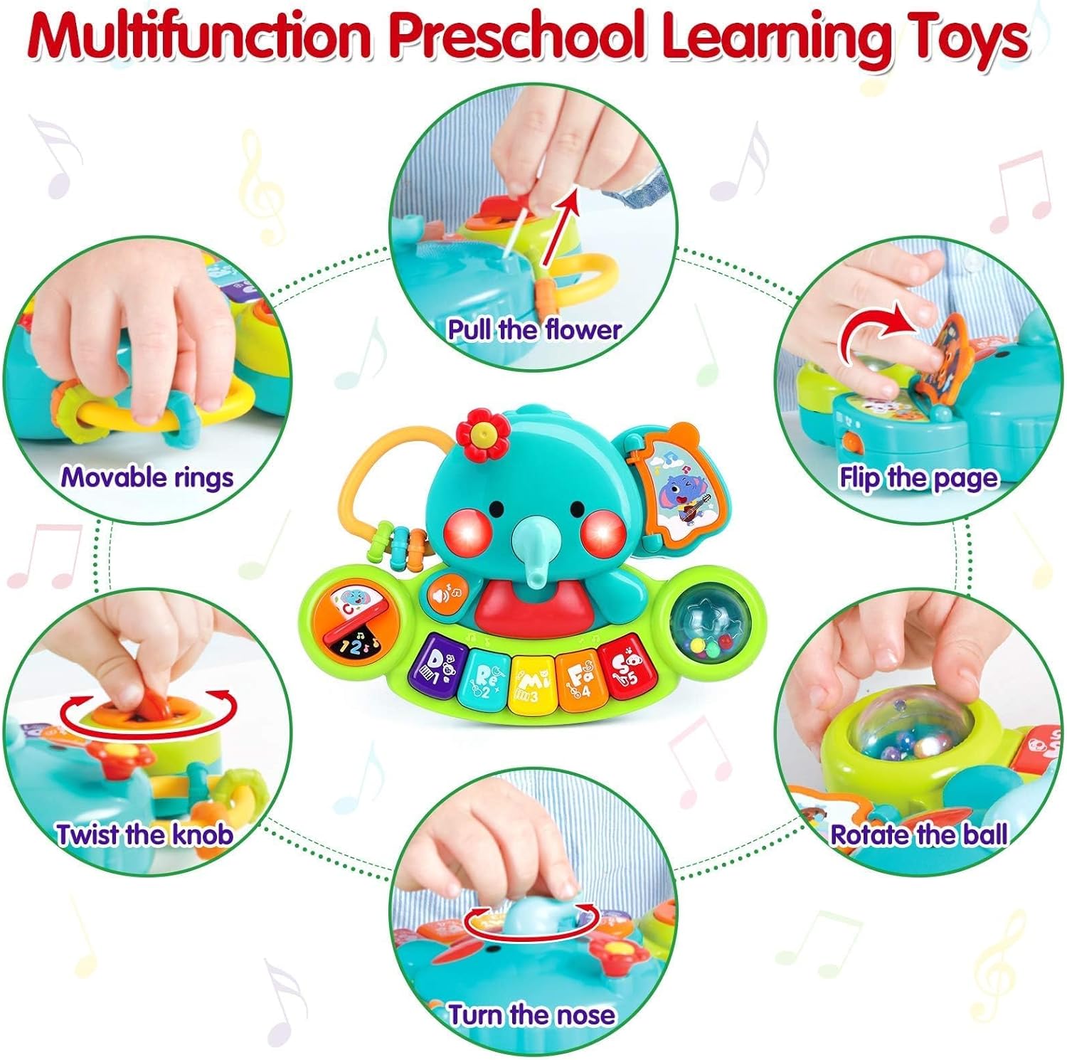 Thumbnail 5 de Baby Piano Toy 5.3x7.9 in 🎹