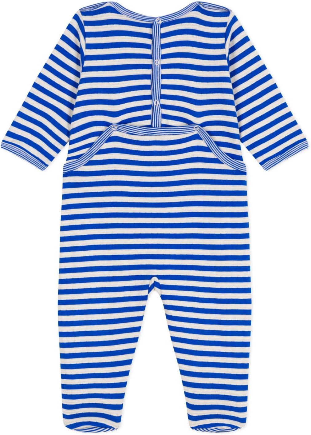 Thumbnail 1 de Petit Bateau dors-bien-pont dos mixte bébé à rayures (lot de 1)