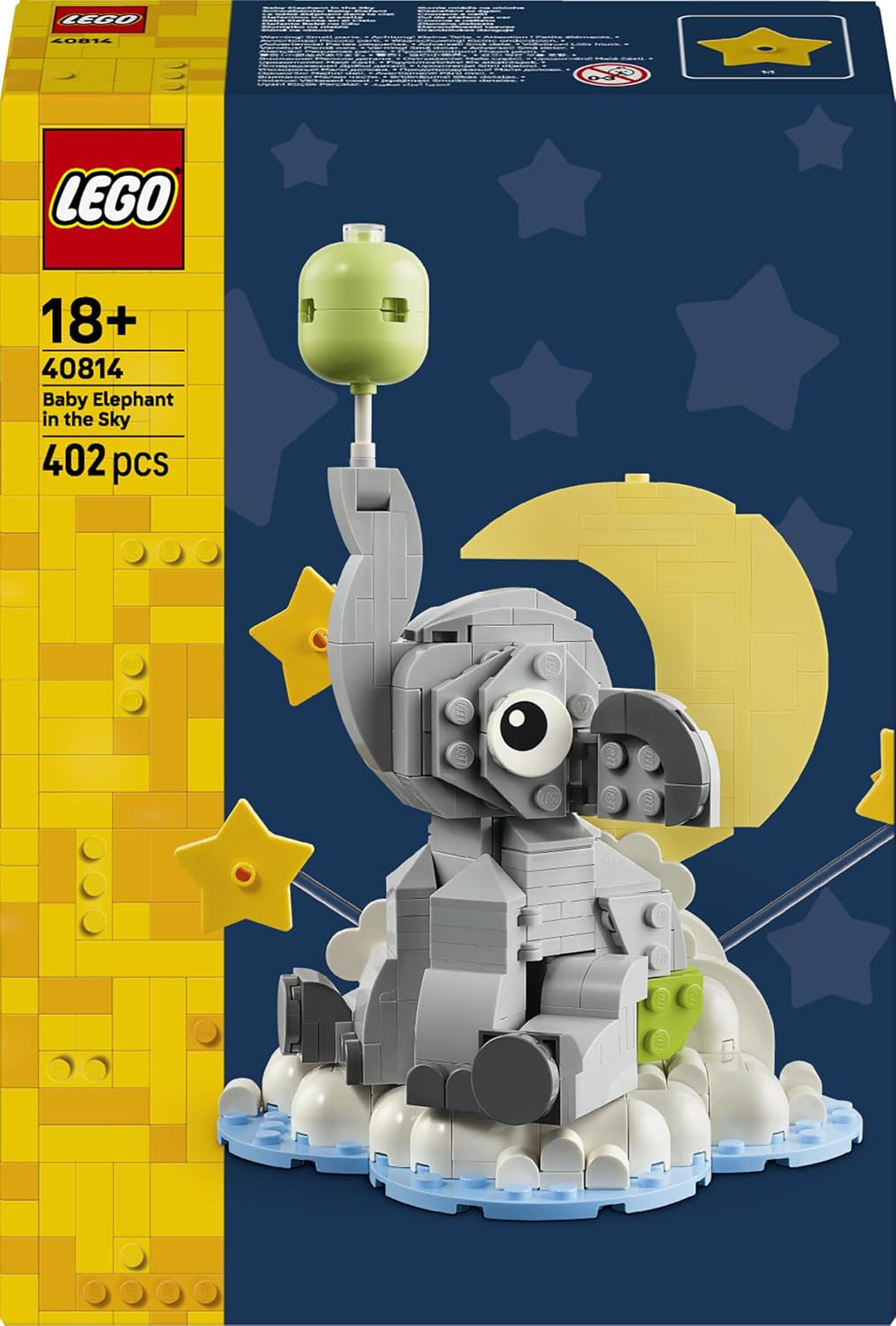 Detalle de LEGO Baby Elephant in the Sky 40814 Animal Building Set, 402 Pieces