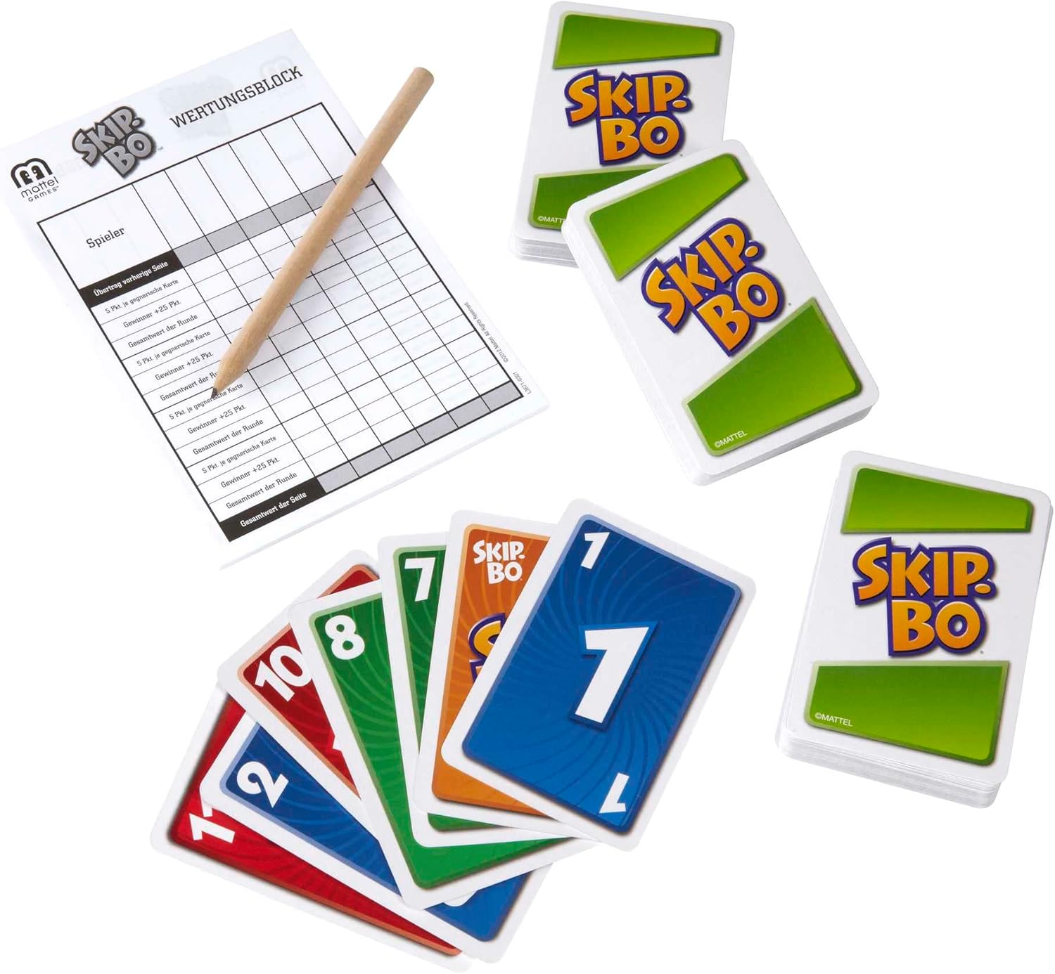 Thumbnail 1 de Mattel Skip-Bo Deluxe jeu de cartes 7 ans 🎲