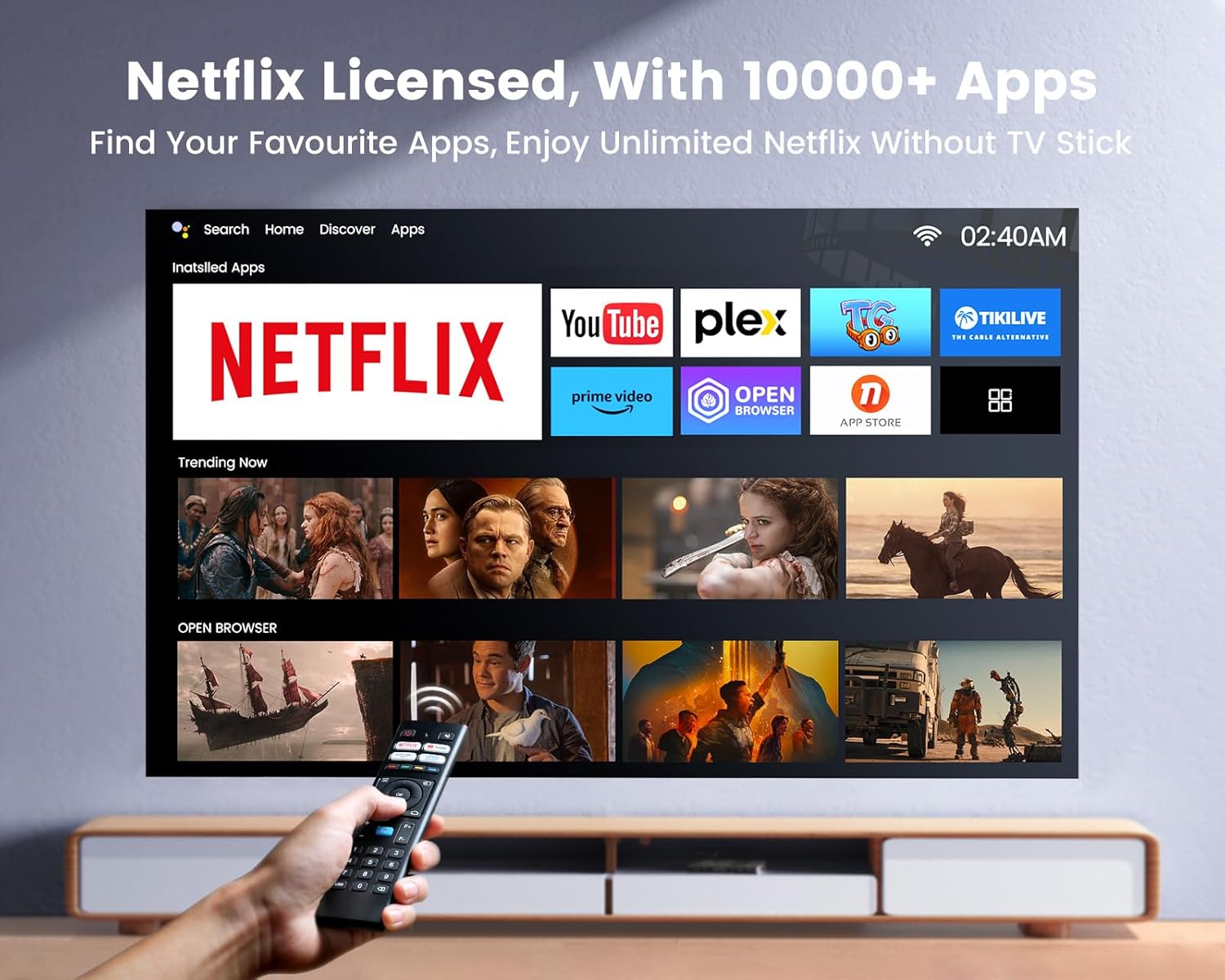 Thumbnail 1 de WiMiUS K9 1080P projector with Netflix access