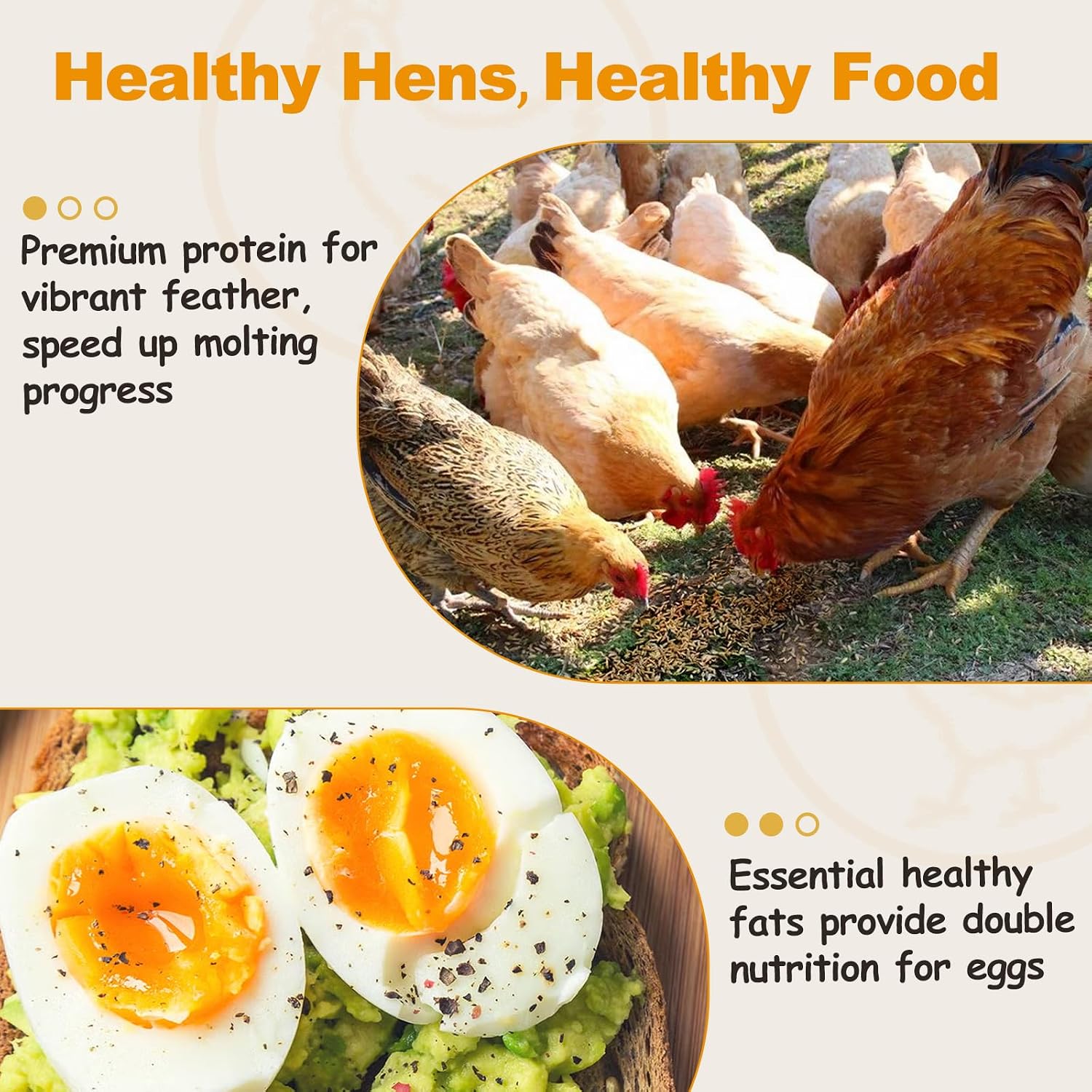Detalle de HATORTOP 10LB Dried Mealworms for Chickens and Wild Birds, Non-GMO