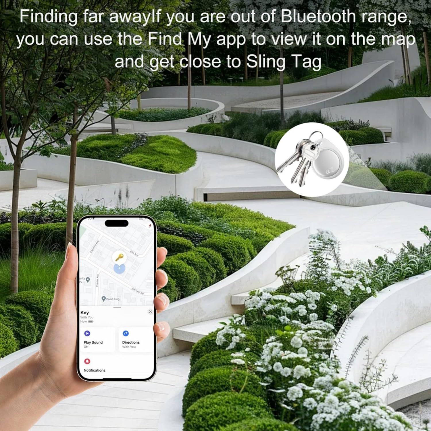 Thumbnail 3 de Key Finder Smart Air Tracker Tag (2-Pack) for Apple Find My – iOS only, IP67 waterproof