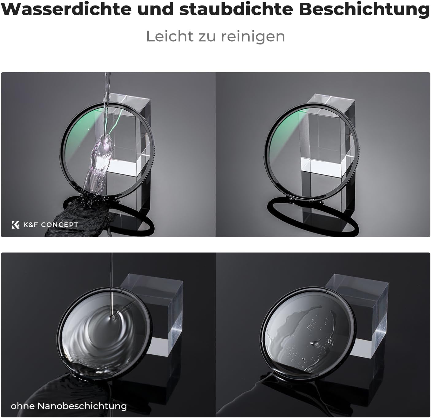 Thumbnail 5 de K&F CONCEPT UV Filter 55mm, 9H Härte Schutzfilter (Nano Xcel) – guter Objektivschutz mit UV-Abschirmung