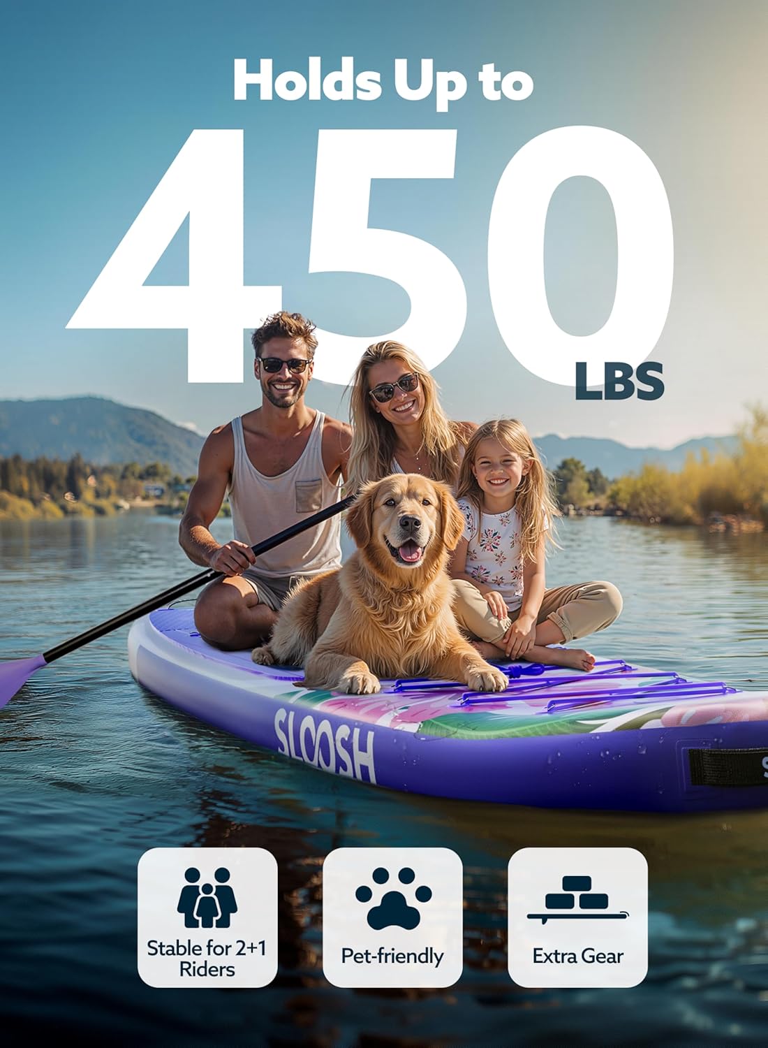 Thumbnail 2 de SLOOSH Ripple 10'6" Inflatable SUP with Premium Accessories