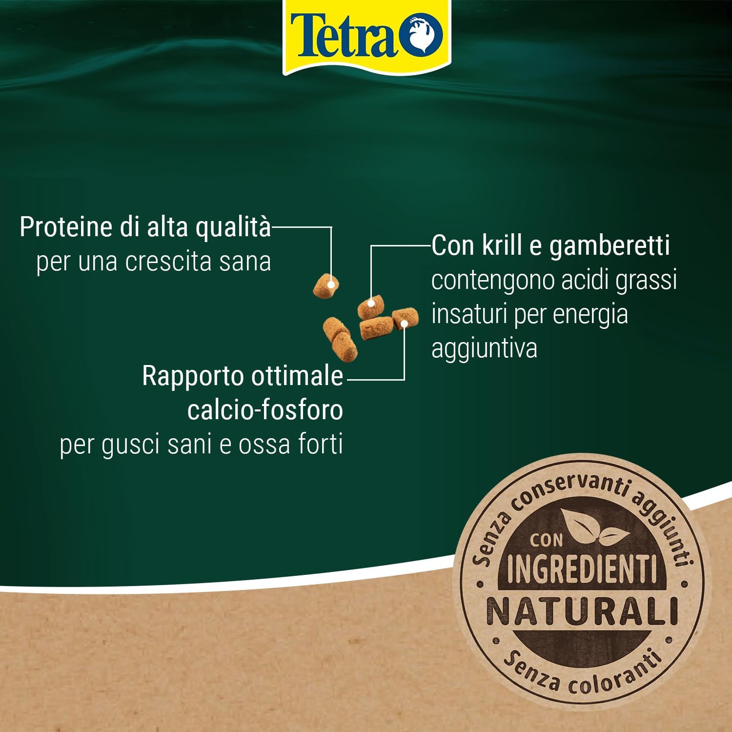 Detalle de Tetra ReptoMin Energy Turtle Food – Alimento premium per tartarughe, lattina 250 ml