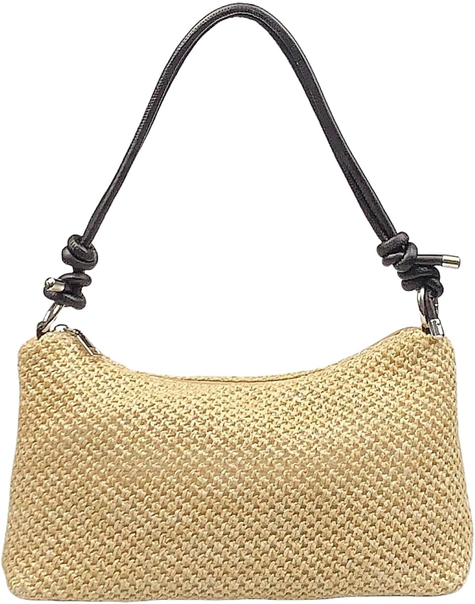 Detalle de Leanoria Straw Shoulder Bag