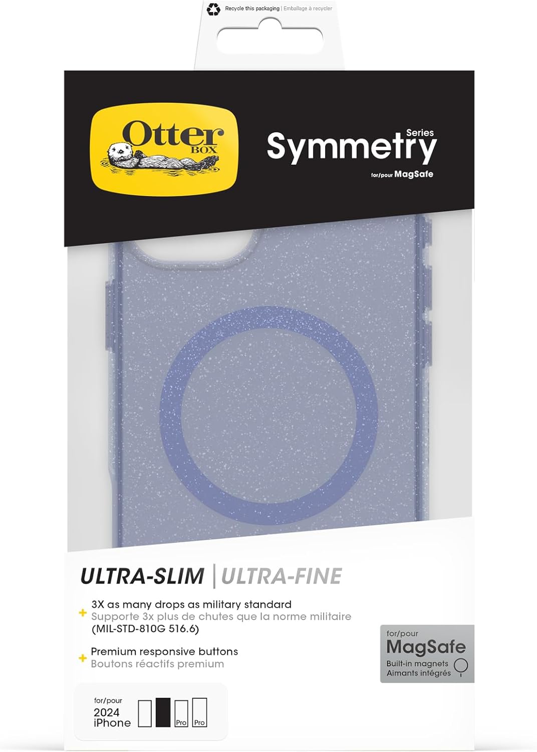 Thumbnail 4 de OtterBox Symmetry Series Clear MagSafe pour iPhone 16 Plus, coque antichoc