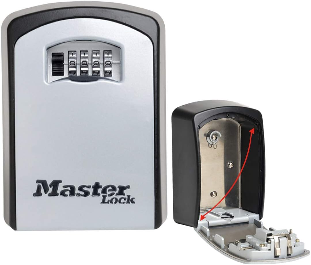 Master Lock 5403EURD – Cassetta di Sicurezza per Chiavi Extra Large, montaggio a parete