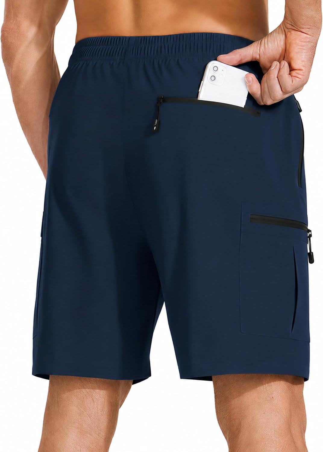 Thumbnail 1 de ZENGVEE Men's Hiking Cargo Shorts, Water-Resistant with 5 Zipper Pockets