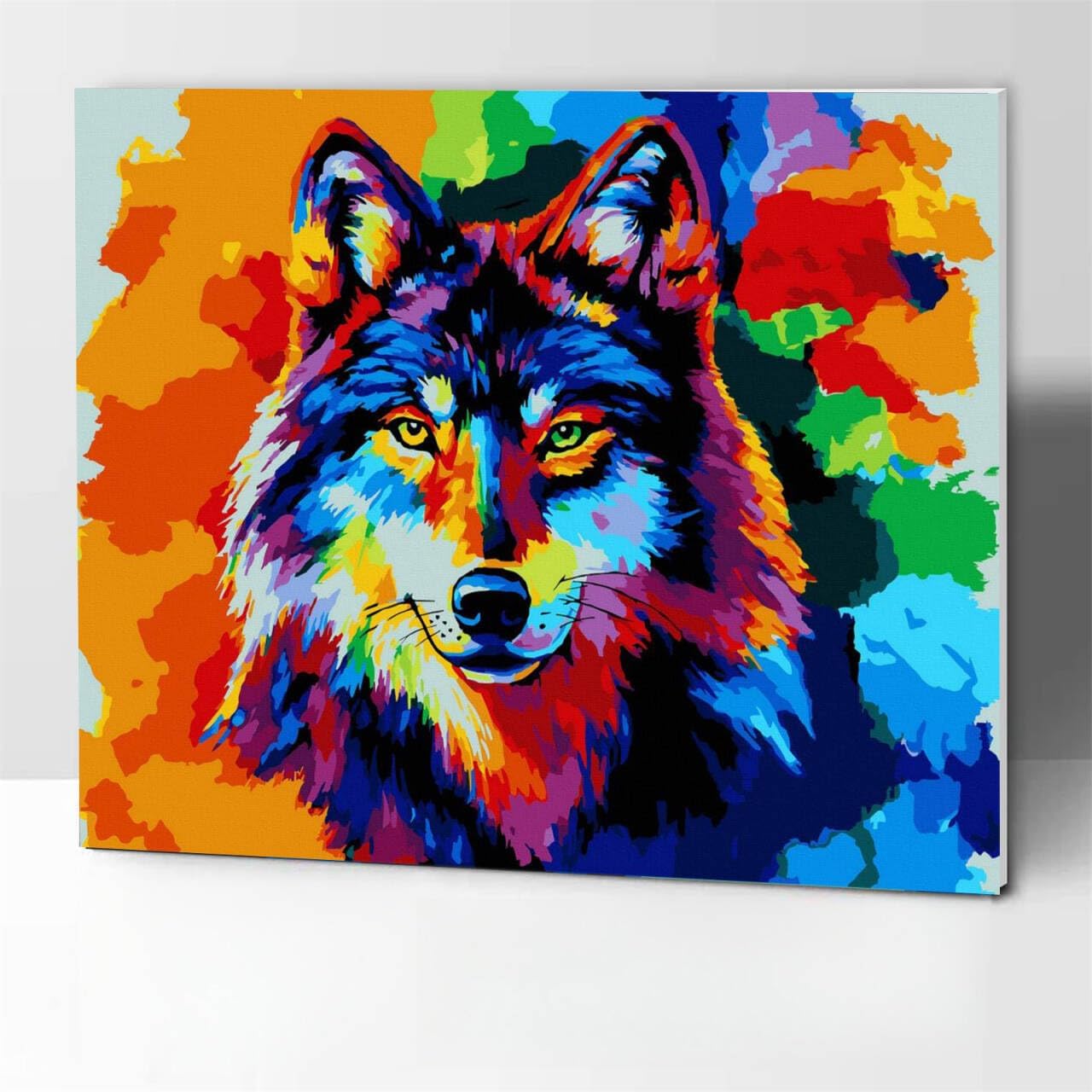 Thumbnail 6 de Komking Colorful Tiger Paint by Numbers Kit (16x20inch) for Adults & Beginners