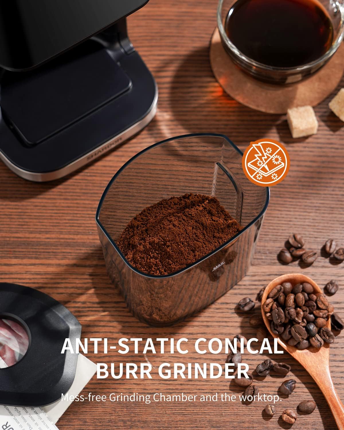 Thumbnail 5 de SHARDOR Conical Burr Grinder 51 Settings