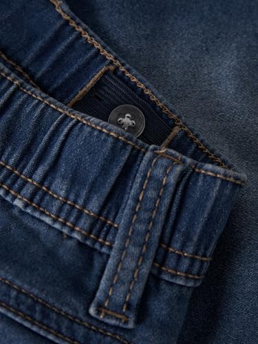 Detalle de NAME IT Boy Jeans Slim Fit Sweat – Jogger-Jeans mit Kordelzug, Baumwolle-Mix
