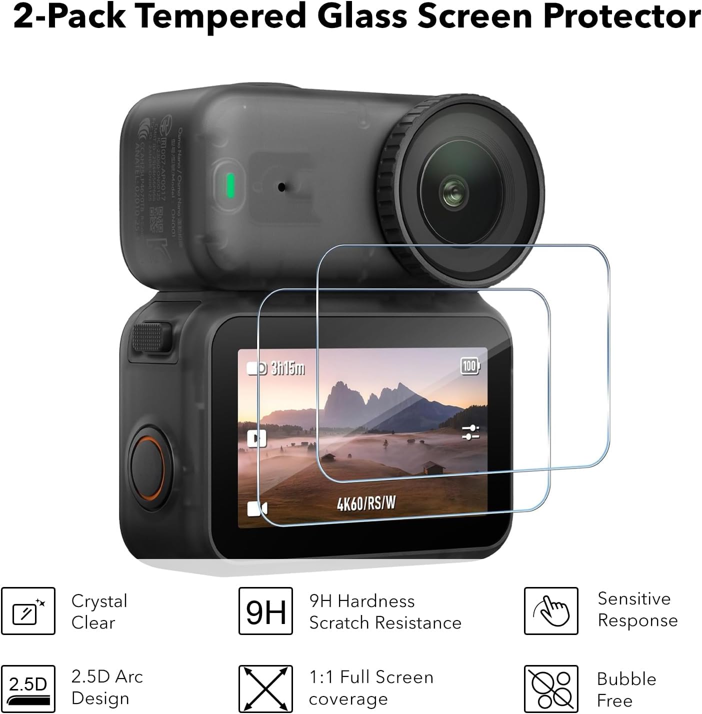 Thumbnail 2 de SYMIK Small Carrying Case for DJI Osmo Nano with Screen Protectors & Lens Caps