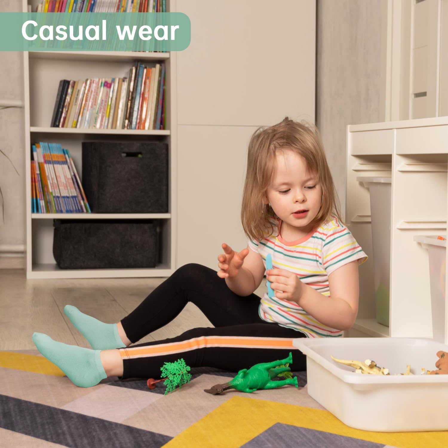 Detalle 2 de GENTABY Girls Socks 16 Pairs